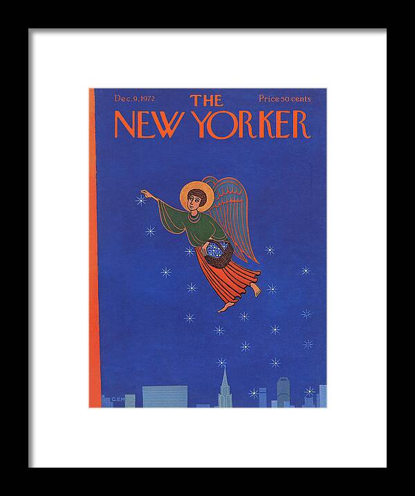 Charles E. Martin Cma Framed Print featuring the painting New Yorker December 9th, 1972 by Charles E Martin