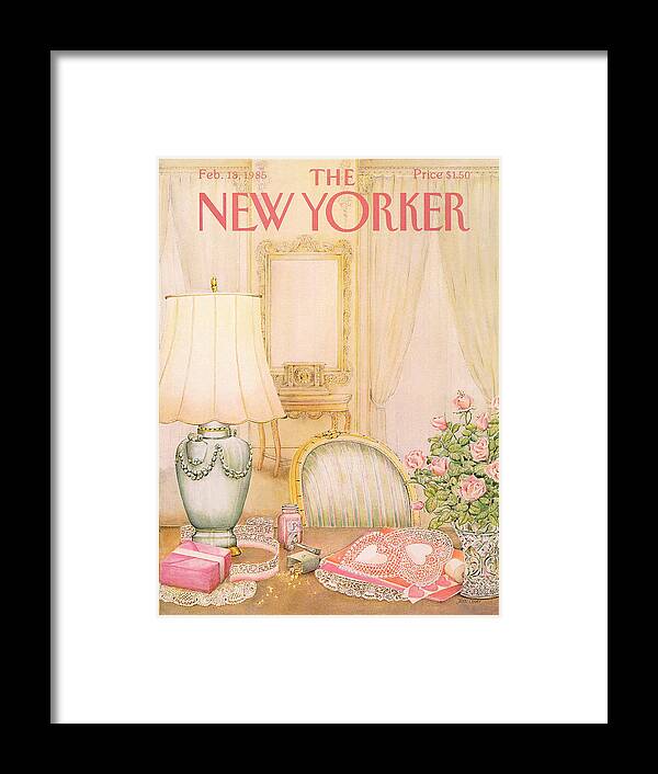 Holiday Framed Print featuring the painting New Yorker February 18th, 1985 by Jenni Oliver