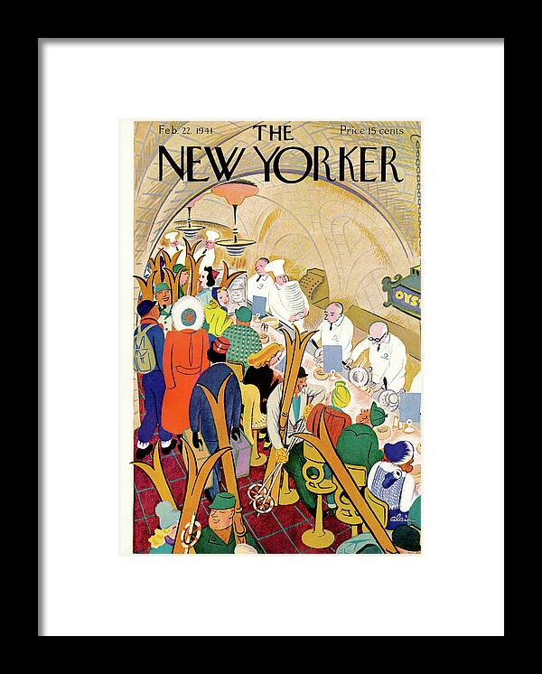Alain Ala Framed Print featuring the painting New Yorker February 22, 1941 by Alain