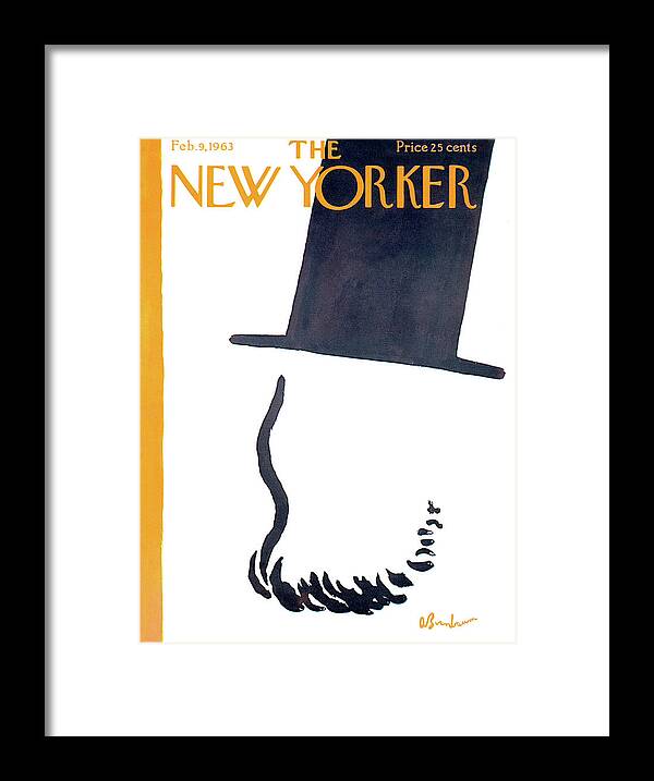 Government Framed Print featuring the painting New Yorker February 9th, 1963 by Abe Birnbaum