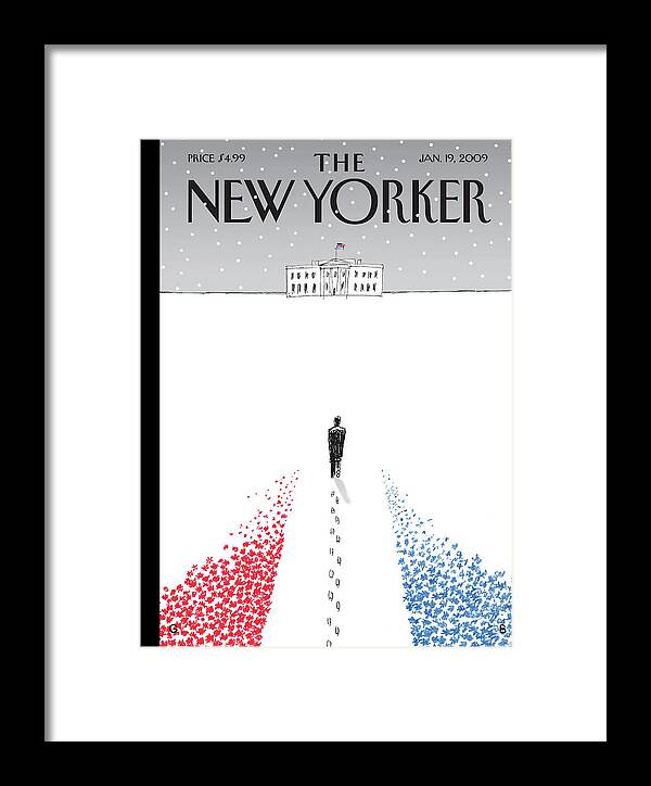 New Yorker January 19th, 2009 Framed Print by Guy Billout