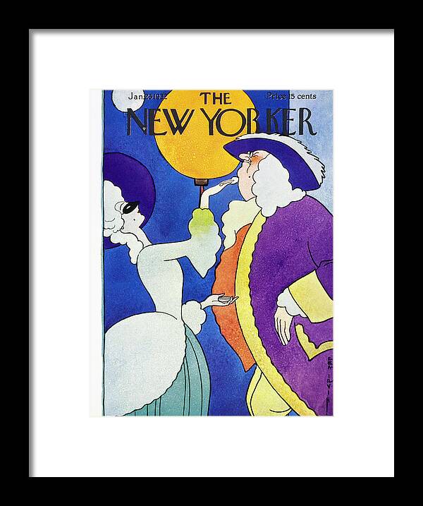 Illustration Framed Print featuring the painting New Yorker January 23 1932 by Rea Irvin