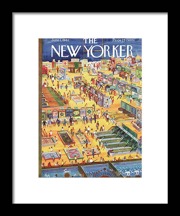 Carnival Framed Print featuring the painting New Yorker June 2nd, 1962 by Anatol Kovarsky