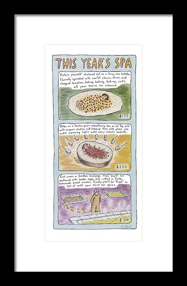 Fitness Framed Print featuring the drawing New Yorker June 2nd, 1997 by Roz Chast