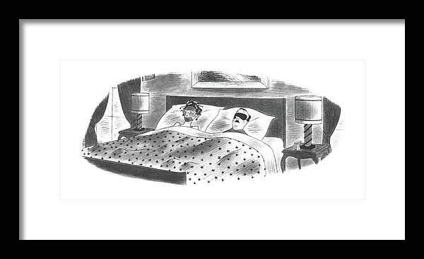 110421 Rta Richard Taylor Husband And Wife In Bed Framed Print featuring the drawing New Yorker June 8th, 1940 by Richard Taylor