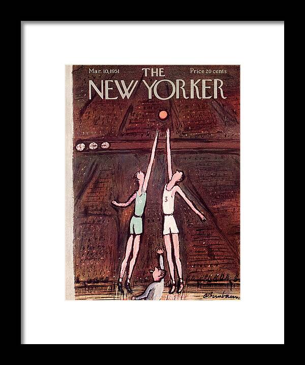 University Framed Print featuring the painting New Yorker March 10th, 1951 by Abe Birnbaum