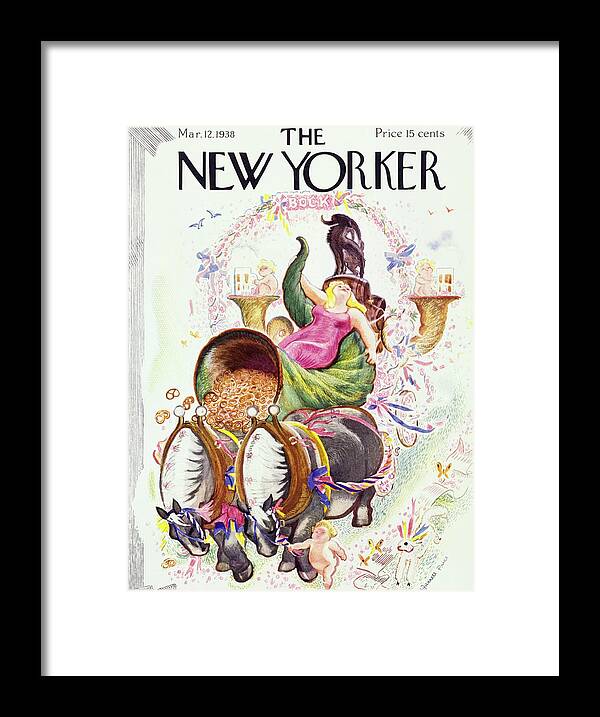 Oshkosh Framed Print featuring the painting New Yorker March 12 1938 by Garrett Price