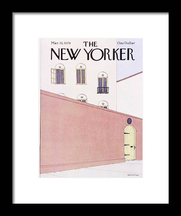 Illustration Framed Print featuring the painting New Yorker March 19th 1979 by Gretchen Dow Simpson