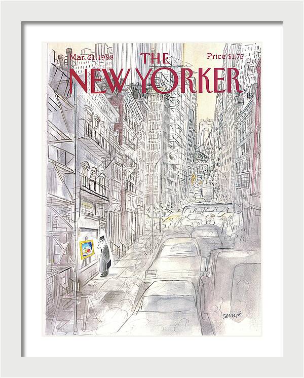 New Yorker March 21st, 1988 by Jean-Jacques Sempe