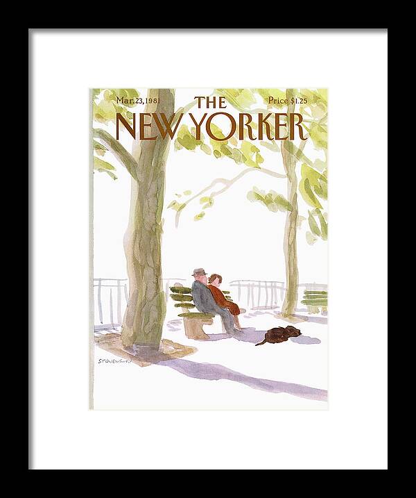 Nature Framed Print featuring the painting New Yorker March 23rd, 1981 by James Stevenson
