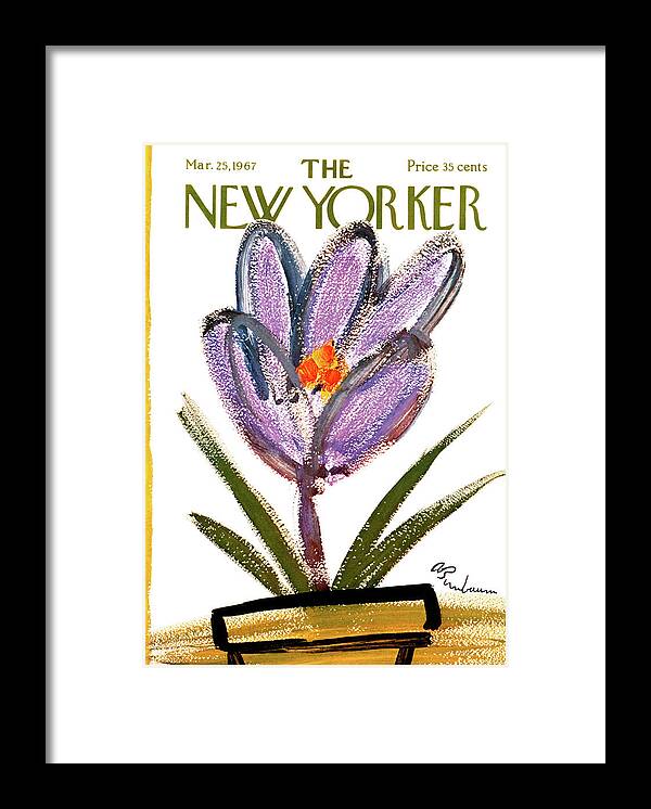 Abe Birnbaum Abi Framed Print featuring the painting New Yorker March 25th, 1967 by Abe Birnbaum
