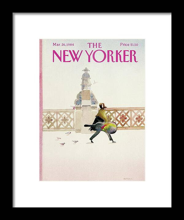 Music Framed Print featuring the painting New Yorker March 26th, 1984 by Susan Davis