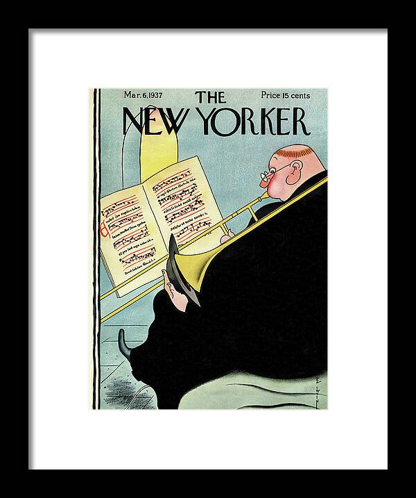 Religion Framed Print featuring the painting New Yorker March 6, 1937 by Rea Irvin