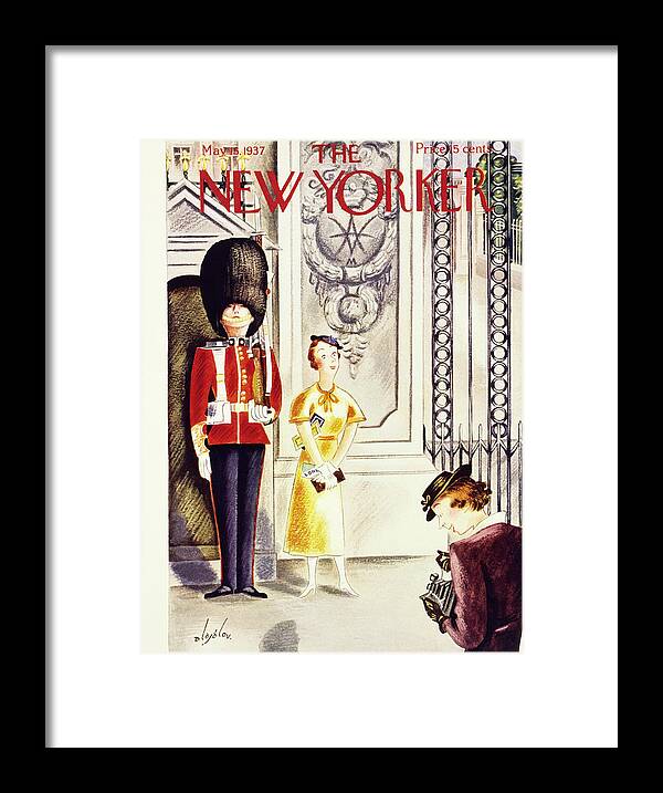 Travel Framed Print featuring the painting New Yorker May 15 1937 by Constantin Alajalov