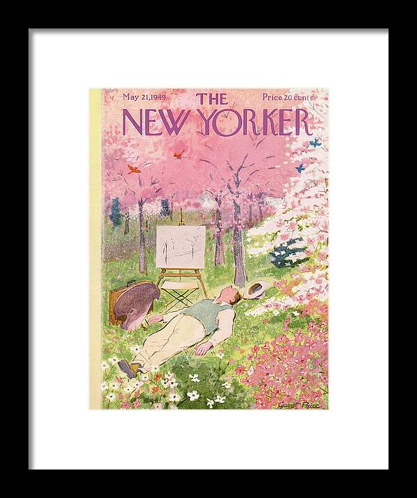 Art Framed Print featuring the painting New Yorker May 21st, 1949 by Garrett Price