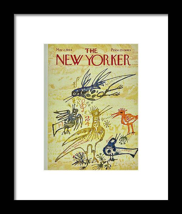 Illustration Framed Print featuring the painting New Yorker May 2nd 1964 by Joseph Low