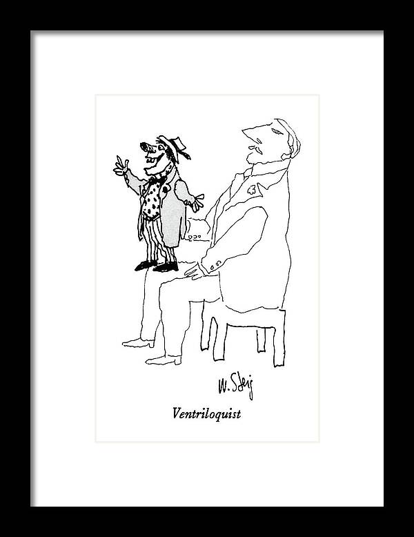 Entertainment Framed Print featuring the drawing New Yorker November 17th, 1986 by William Steig