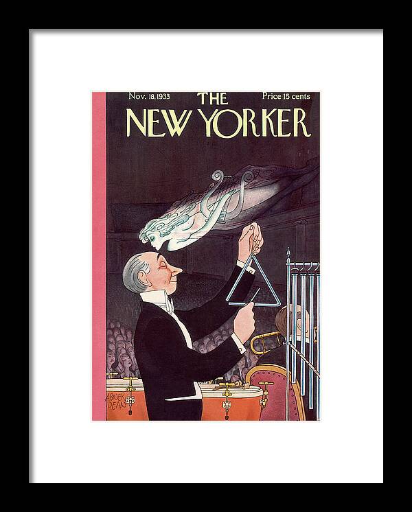 Symphony Framed Print featuring the painting New Yorker November 18th, 1933 by Abner Dean