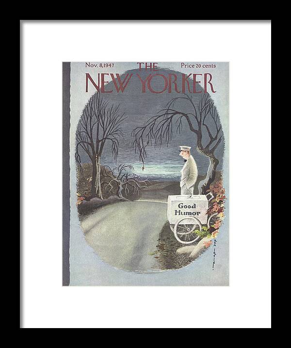 Loneliness Framed Print featuring the painting New Yorker November 8th, 1947 by Rea Irvin