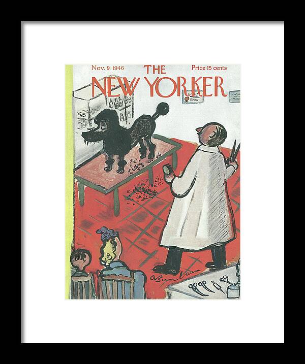 Abe Birnbaum Abi Framed Print featuring the painting New Yorker November 9, 1946 by Abe Birnbaum