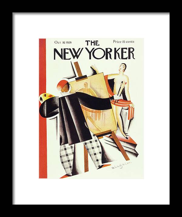Illustration Framed Print featuring the painting New Yorker October 16 1926 by Constantin Alajalov