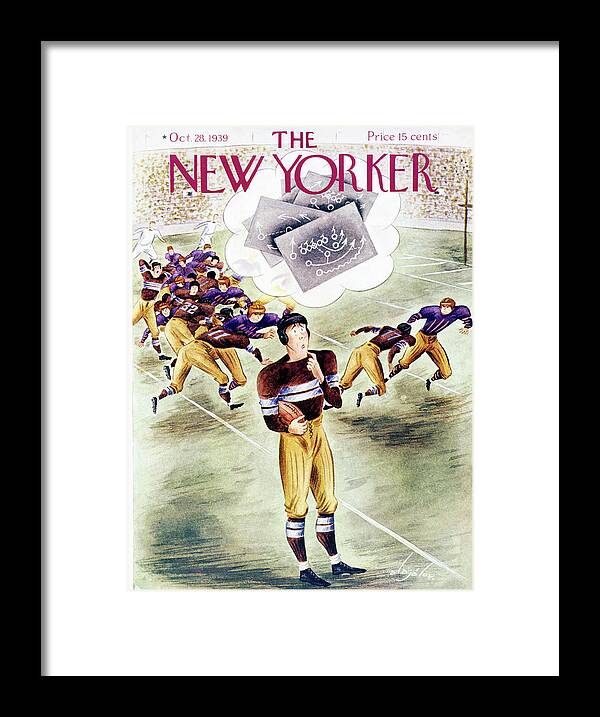 Sports Framed Print featuring the painting New Yorker October 28 1939 by Constantin Alajalov