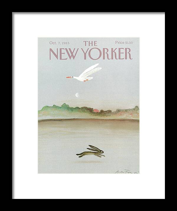 Bird Framed Print featuring the painting New Yorker October 7th, 1985 by Andre Francois