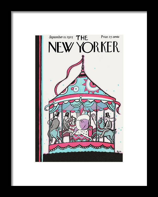 Illustration Framed Print featuring the painting New Yorker September 12th, 1925 by Rea Irvin