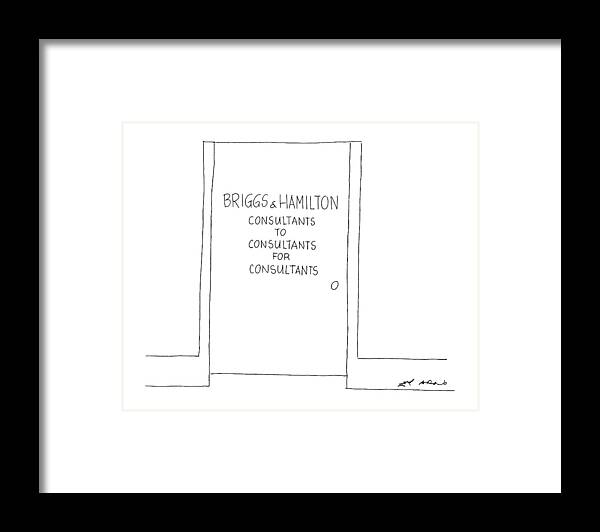 Advertising Framed Print featuring the drawing New Yorker September 22nd, 1986 by Ed Arno