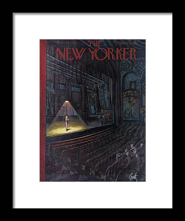 Concert Framed Print featuring the painting New Yorker September 23rd, 1950 by Arthur Getz