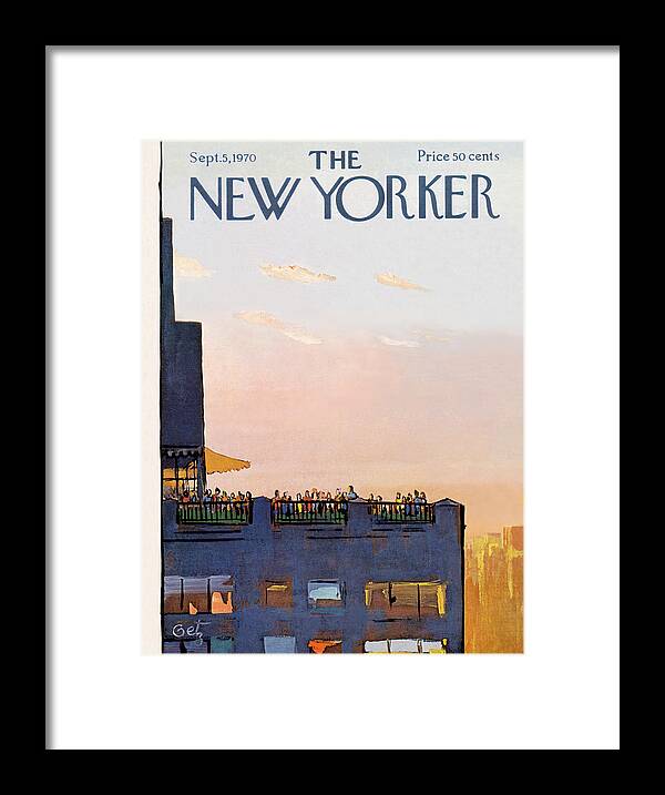 Arthur Getz Agt Framed Print featuring the painting New Yorker September 5th, 1970 by Arthur Getz