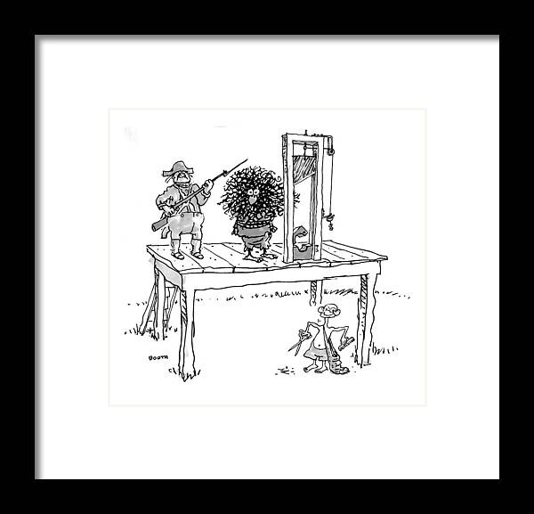 Death Framed Print featuring the drawing New Yorker September 7th, 1998 by George Booth