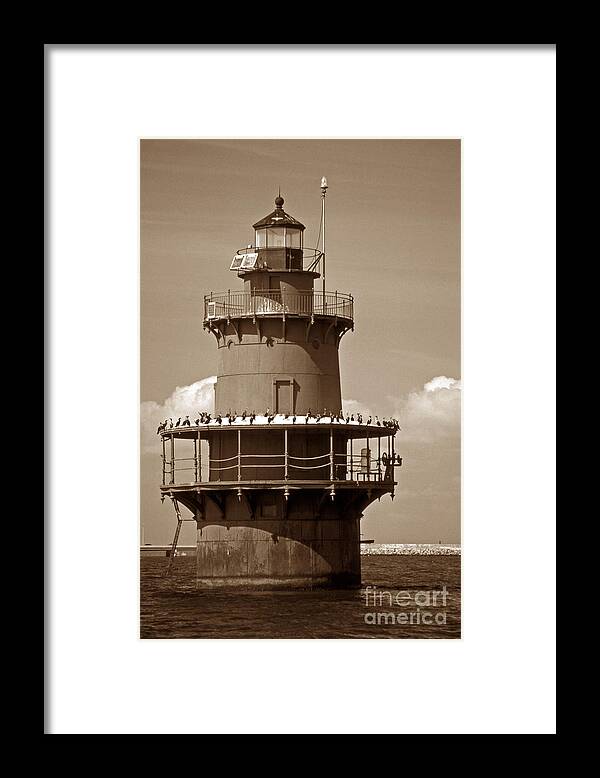 Lighthouses Framed Print featuring the photograph Newport News Middle Ground Light by Skip Willits