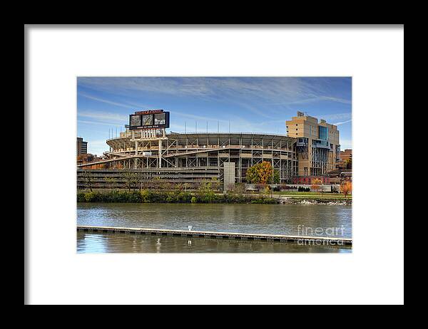 Advertising Framed Print featuring the photograph Neyland Stadium by Photography by Laura Lee
