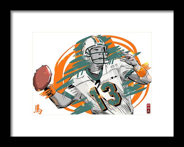 miami dolphins framed jersey