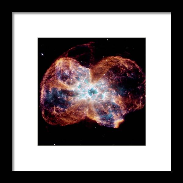 Ngc 2440 Framed Print featuring the photograph Ngc 2440 Planetary Nebula by Nasaesastsci