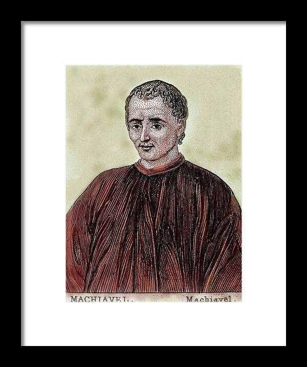 15th Century Framed Print featuring the photograph Niccolo Machiavelli (florence by Prisma Archivo