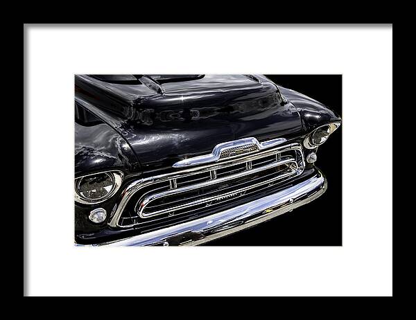 1957 Chevrolet Framed Print featuring the photograph Nice smile by Rich Franco