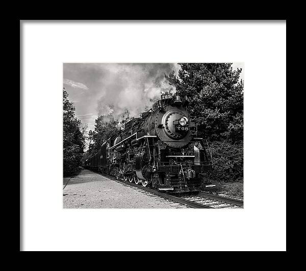 Steam Train Framed Print featuring the photograph Nickel Plate Berkshire 765 by Dale Kincaid