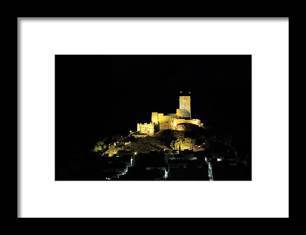 Antic Framed Print featuring the photograph Night at the Castle by Pedro Fernandez