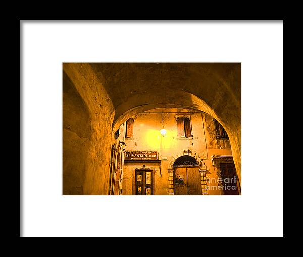 Malcesine Framed Print featuring the photograph Wrapped in the Glow of Evening by Brenda Kean