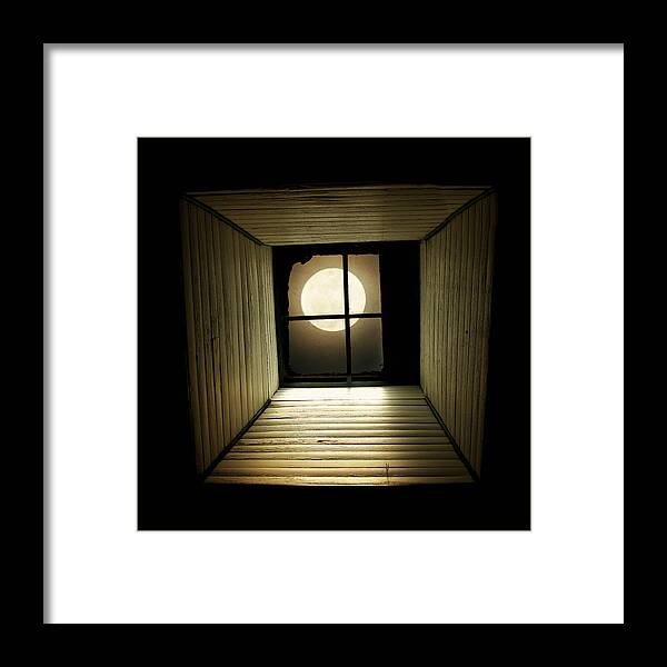 Moon Framed Print featuring the photograph Night Light by Amy Tyler