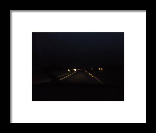 Night Framed Print featuring the photograph Night light series no.5 by Ingrid Van Amsterdam