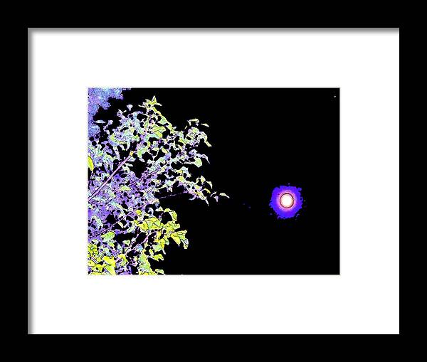 Moon Framed Print featuring the digital art Night Of The Eclipse by Eric Forster