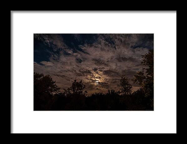 Fjm Multimedia Inc Framed Print featuring the photograph Night Sky - Autumn 1 by Frank Mari