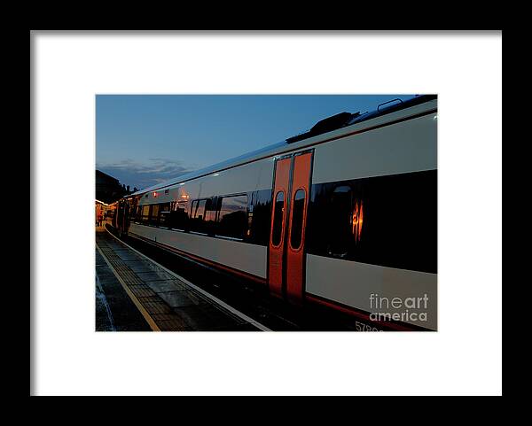 England Framed Print featuring the photograph Night Train to London by Deborah Smolinske