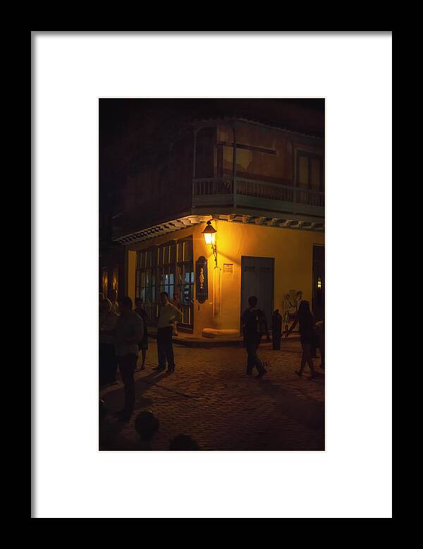 Cuba Framed Print featuring the photograph Night Walkers by Pamela Steege