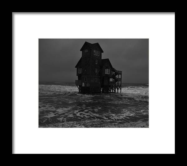 Mark Lemmon Cape Hatteras Nc The Outer Banks Photographer Subjects From Framed Print featuring the photograph Nights in Rodanthe movie Serendipity House  by Mark Lemmon