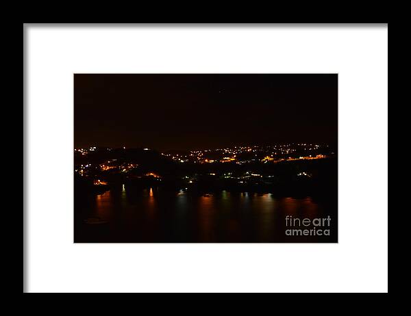 Grenada Framed Print featuring the painting Nightscape by Laura Forde
