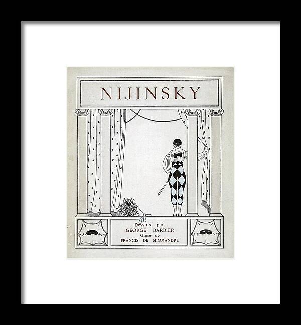 Ballet Framed Print featuring the painting Nijinsky Title Page by Georges Barbier